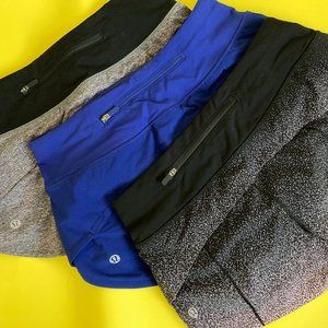 Lululemon speed up shorts size 2 LOT